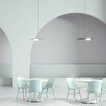Kwic Modern LED Pendant Light in Glass and Iron for Living Spaces