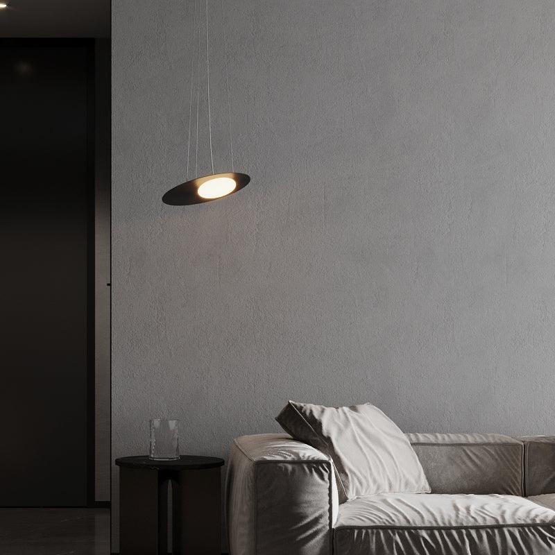 Kwic Modern LED Pendant Light in Glass and Iron for Living Spaces