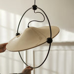 Kyra Pendant Light — Sculptural Golden Shade in Metal Ring