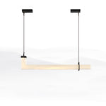 L-Axis Alabaster Pendant Light – Modern Linear LED Chandelier