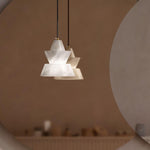 LAB S18 Alabaster Pendant Light – Modern Minimalist Ceiling Lamp