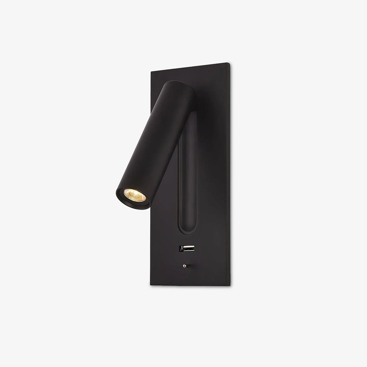 Fuse LED Wall Sconce with USB Charging Port for Bedside and Hallway