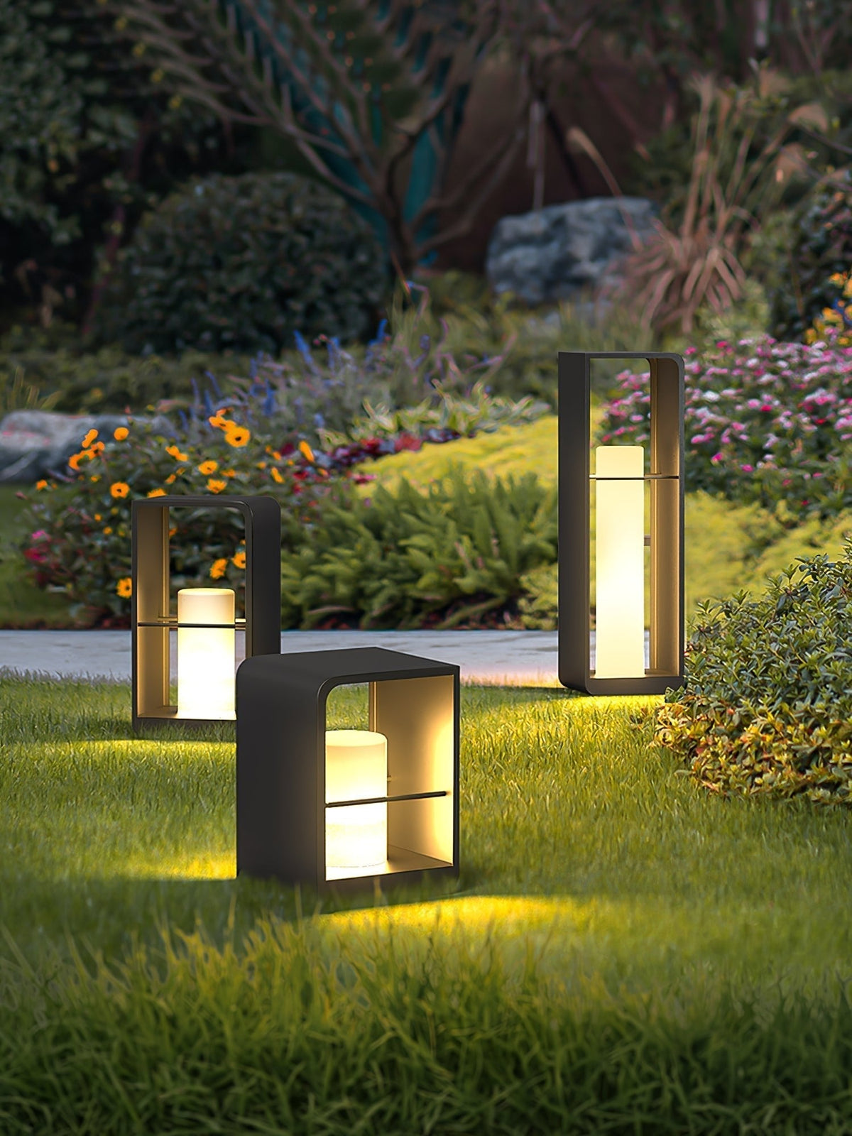 Led Lantern Garden Solar Outdoor Light