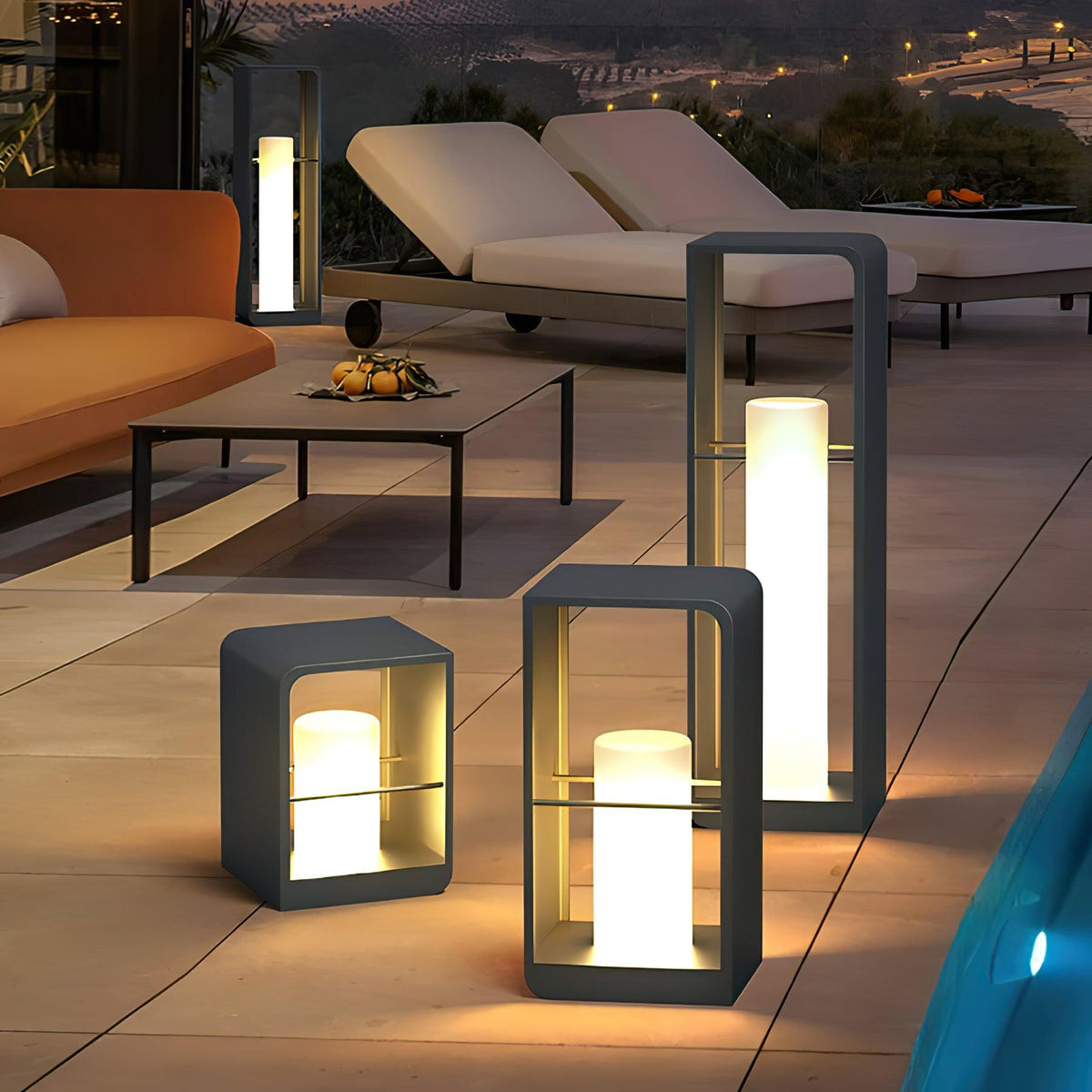 Led Lantern Garden Solar Outdoor Light