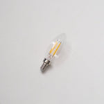 LED Filament Bulb E12/E14 Candelabra Base, Warm Ambient Glow for Designer Fixtures