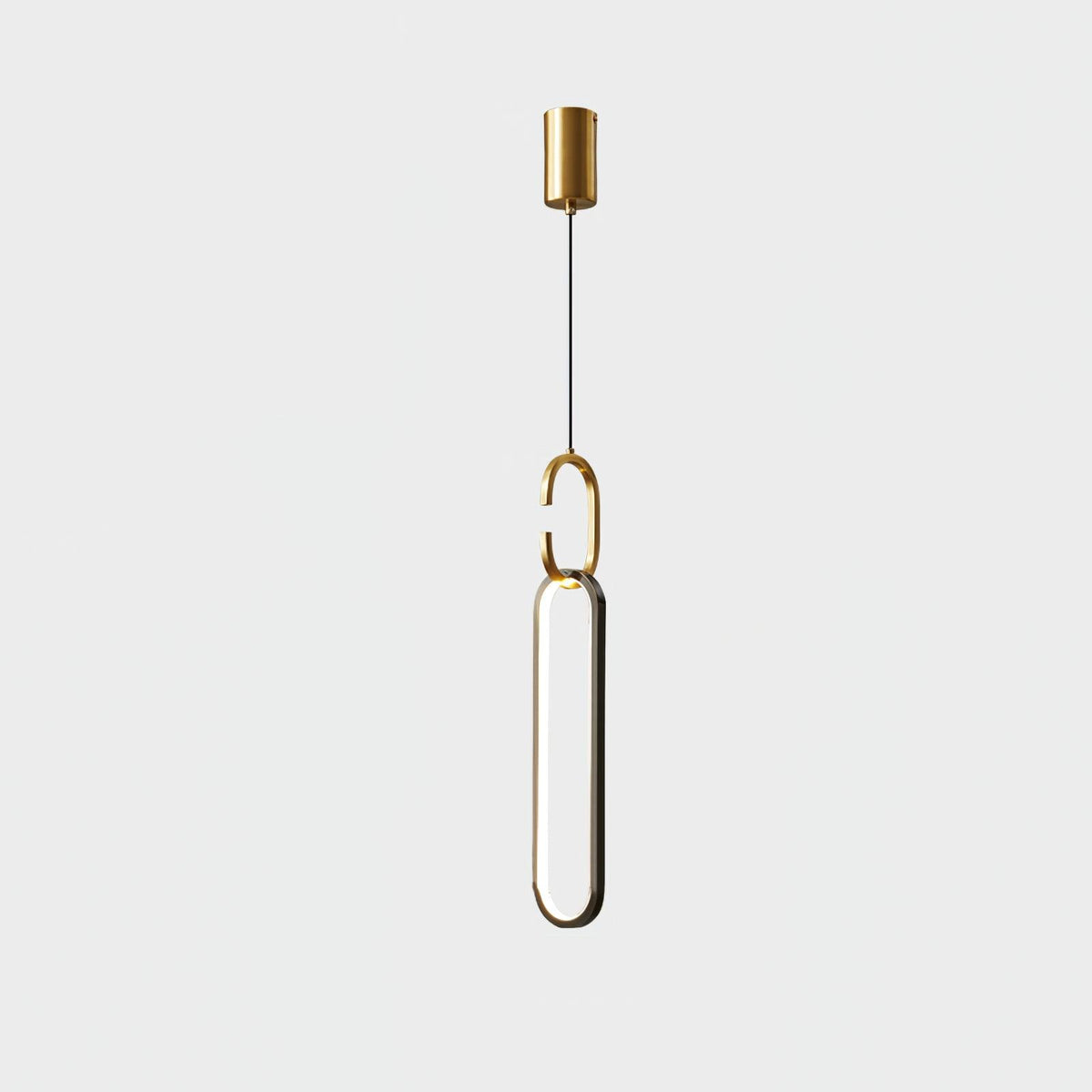Led Oval Linear Pendant Light