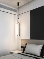 Led Oval Linear Pendant Light
