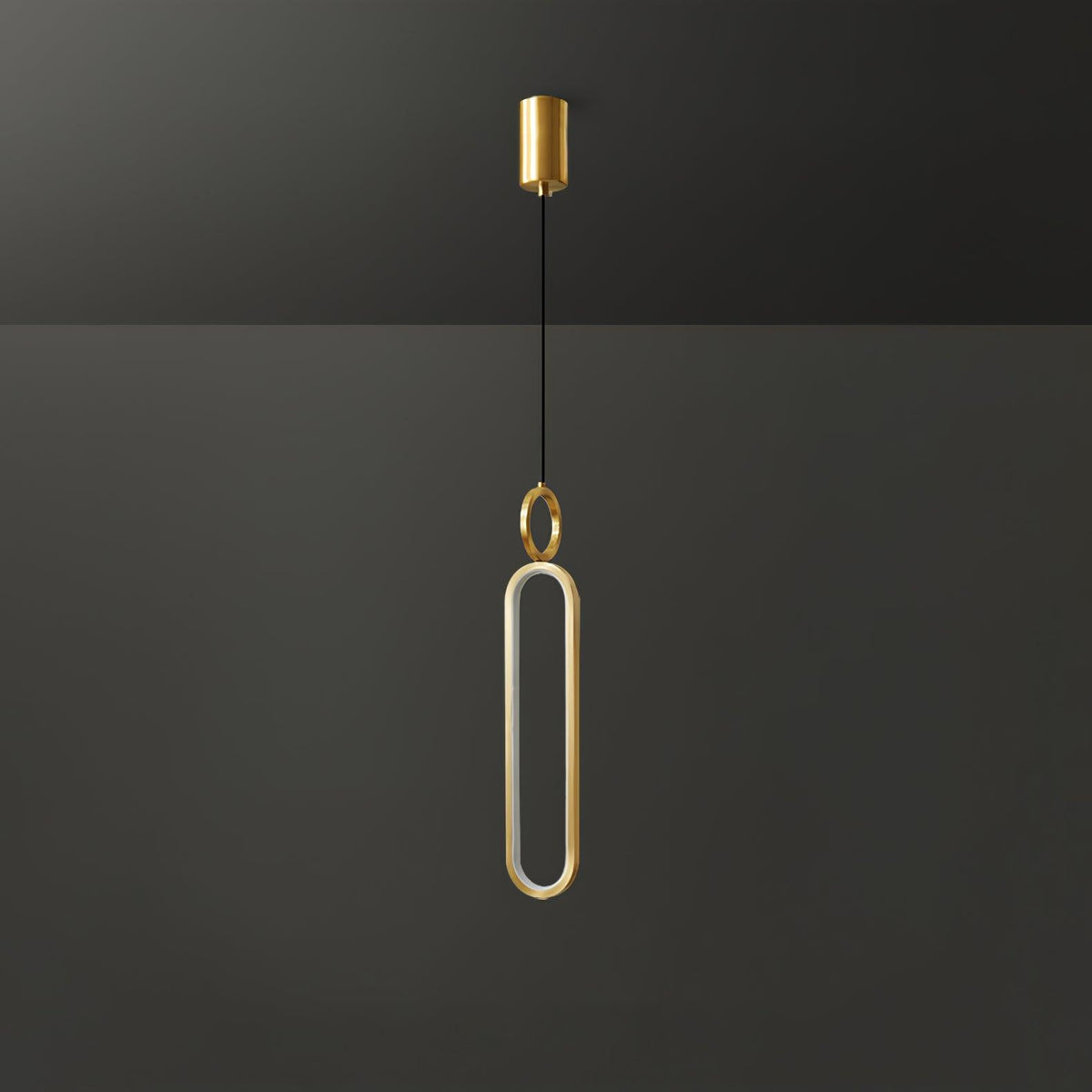 Led Oval Linear Pendant Light