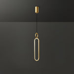 Led Oval Linear Pendant Light
