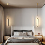 Led Oval Linear Pendant Light