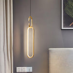 Led Oval Linear Pendant Light