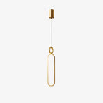 Led Oval Linear Pendant Light