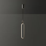 Led Oval Linear Pendant Light