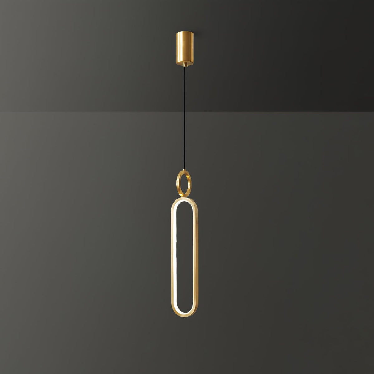 Led Oval Linear Pendant Light