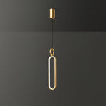 Led Oval Linear Pendant Light