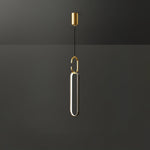 Led Oval Linear Pendant Light