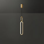 Led Oval Linear Pendant Light