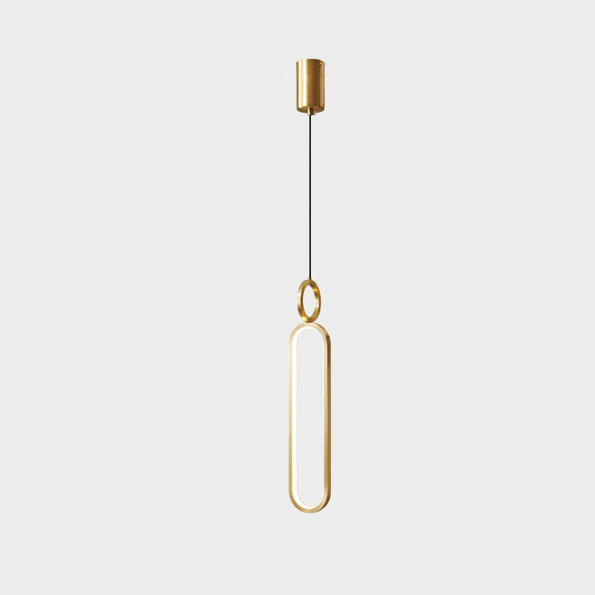 Led Oval Linear Pendant Light