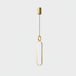Led Oval Linear Pendant Light