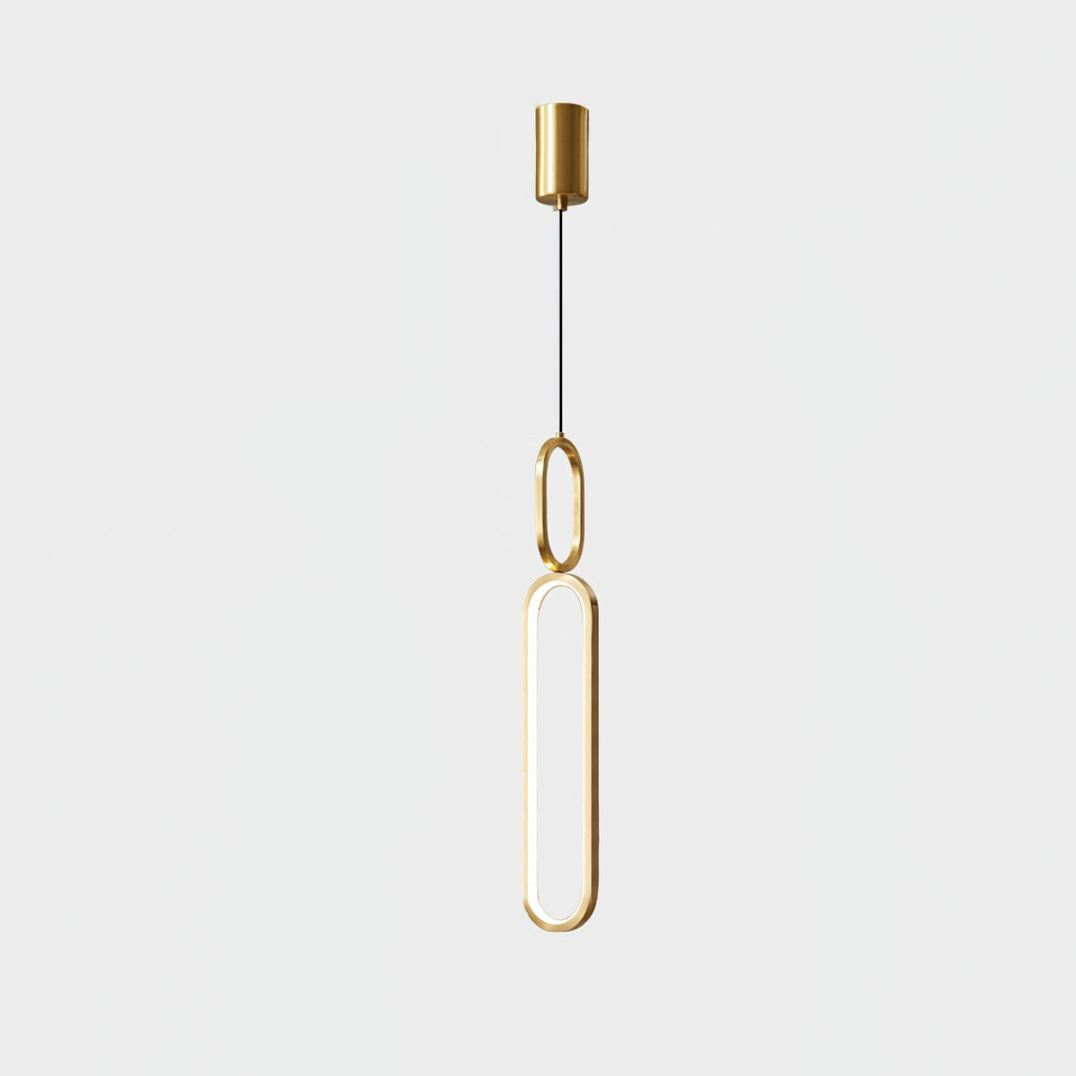 Led Oval Linear Pendant Light