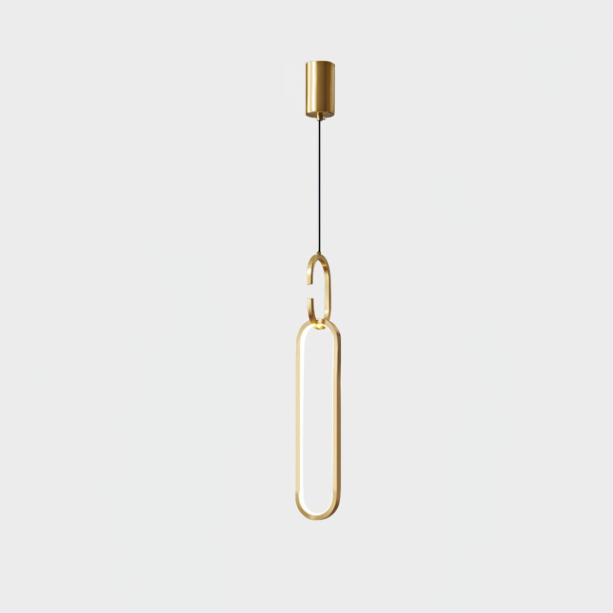 Led Oval Linear Pendant Light