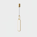 Led Oval Linear Pendant Light