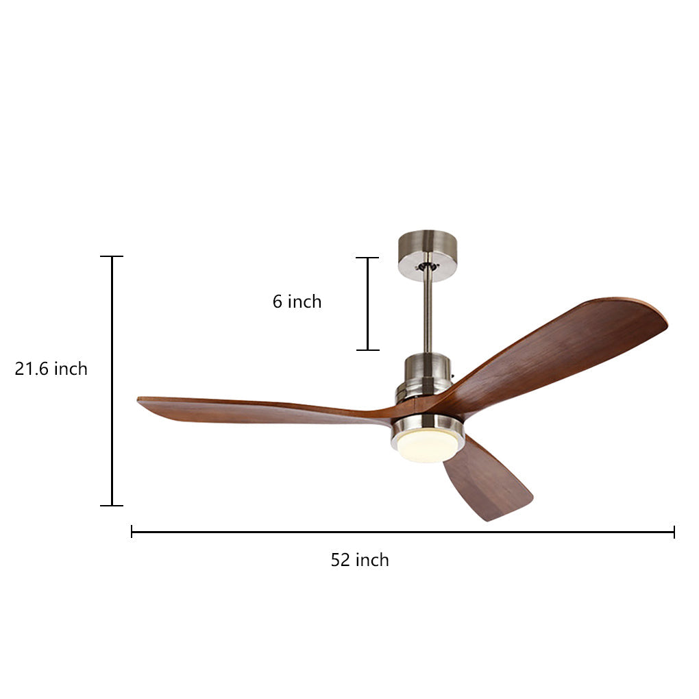 Intelligent Frequency Conversion Dimming Led Ceiling Fan Lamp With Remote Control