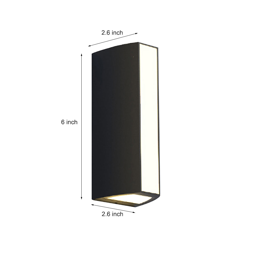 Outdoor Waterproof Led Exterior Wall Lights For Courtyard Garden Fence Decorative