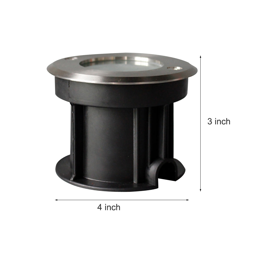 Poolside Deck Waterproof Led Chrome Recessed Well Step Lights Garden Lawn Inset Lighting