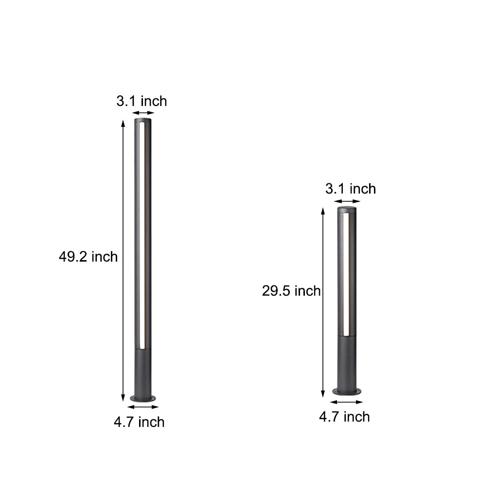 Led Landscape Lighting Decorative Column Light Waterproof For Outdoor Courtyard