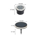 Solar Led Waterproof Embedded Ground Lights For Outdoor Garden Lawn