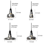 Nordic Minimalist Shadow Glass Pendant Light Led Hanging Lighting For Living Room Bar
