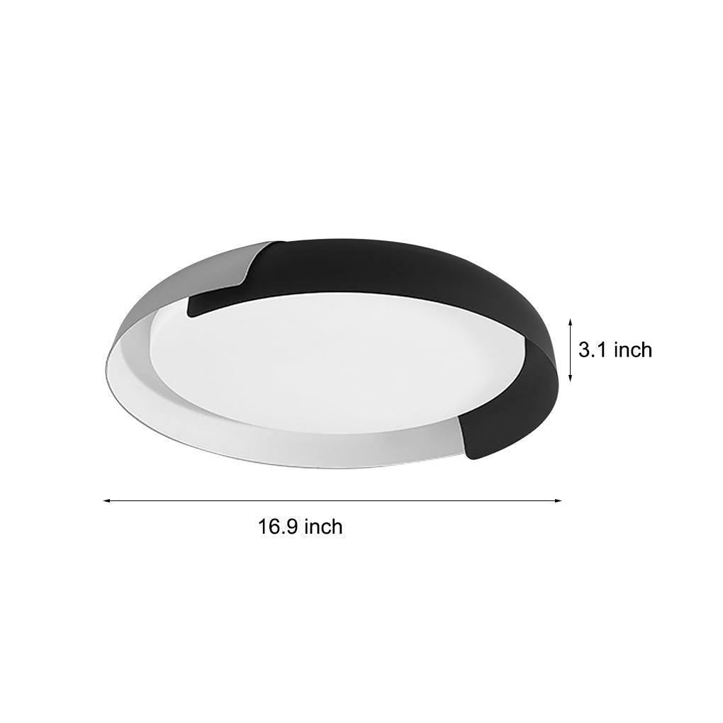 Minimalist Led Stepless Dimming Personality Round Ceiling Light For Bedroom