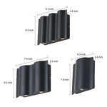 Arc Waterproof Wave Wall Sconces Outdoor Cool Led Up And Down Wall Mounted Lights