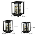Landscape Pattern Led Waterproof Modern Solar Path Lights Deck Post Lights
