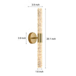 Cylinder LED Wall Sconce in Iron and Acrylic for Modern Interiors