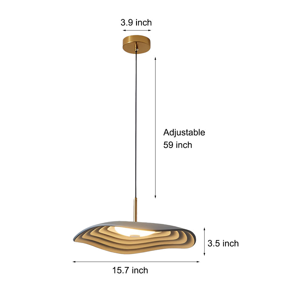 Round 12W Led Nordic Chandelier Pendant Light