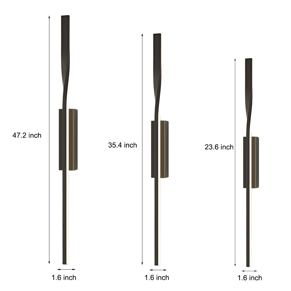 Linear LED Wall Sconce in Matte Black for Modern Interiors