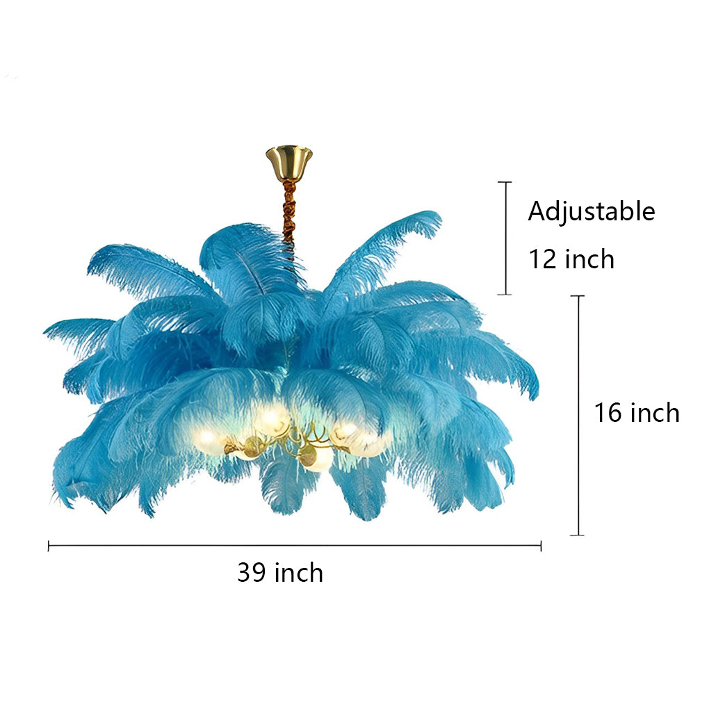Creative Feathers Ins Nordic Chandelier Li002023