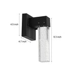 10W Crystal Black Outdoor Wall Lamp Li002109