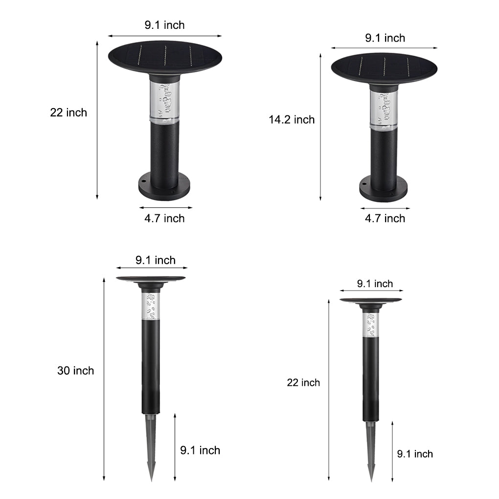 Round Bubble Design Solar Path Lights Li002135