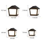 Cottage Shaped Modern Solar Fence Post Lights Li002306