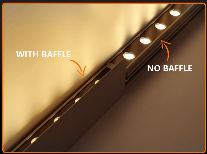 Linear Up Led Outdoor Wall Washer Lights Wall Landscape Lamp With Baffle