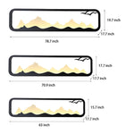 Rectangular Mountain Scenery Utdoor Wall Lamp Li002411