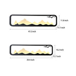 Rectangular Mountain Scenery Utdoor Wall Lamp Li002411