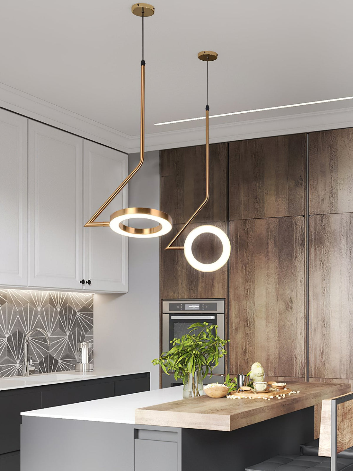 L Shaped Pendant Light