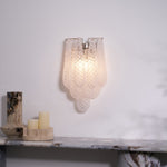Lagoon Bloom Wall Sconce – Hand-Blown Glass Floral Wall Light for Modern Interiors