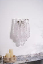 Lagoon Bloom Wall Sconce – Hand-Blown Glass Floral Wall Light for Modern Interiors