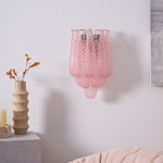 Lagoon Bloom Wall Sconce – Hand-Blown Glass Floral Wall Light for Modern Interiors