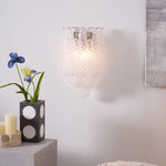 Lagoon Bloom Wall Sconce – Hand-Blown Glass Floral Wall Light for Modern Interiors